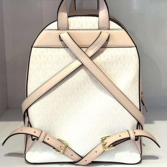 Michael Kors Jaycee Medium Ombré Signature Logo Backpack Powder Blush Multi - Picture 6 of 10